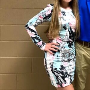 Nike floral pink and blue hyper femme athletic dress